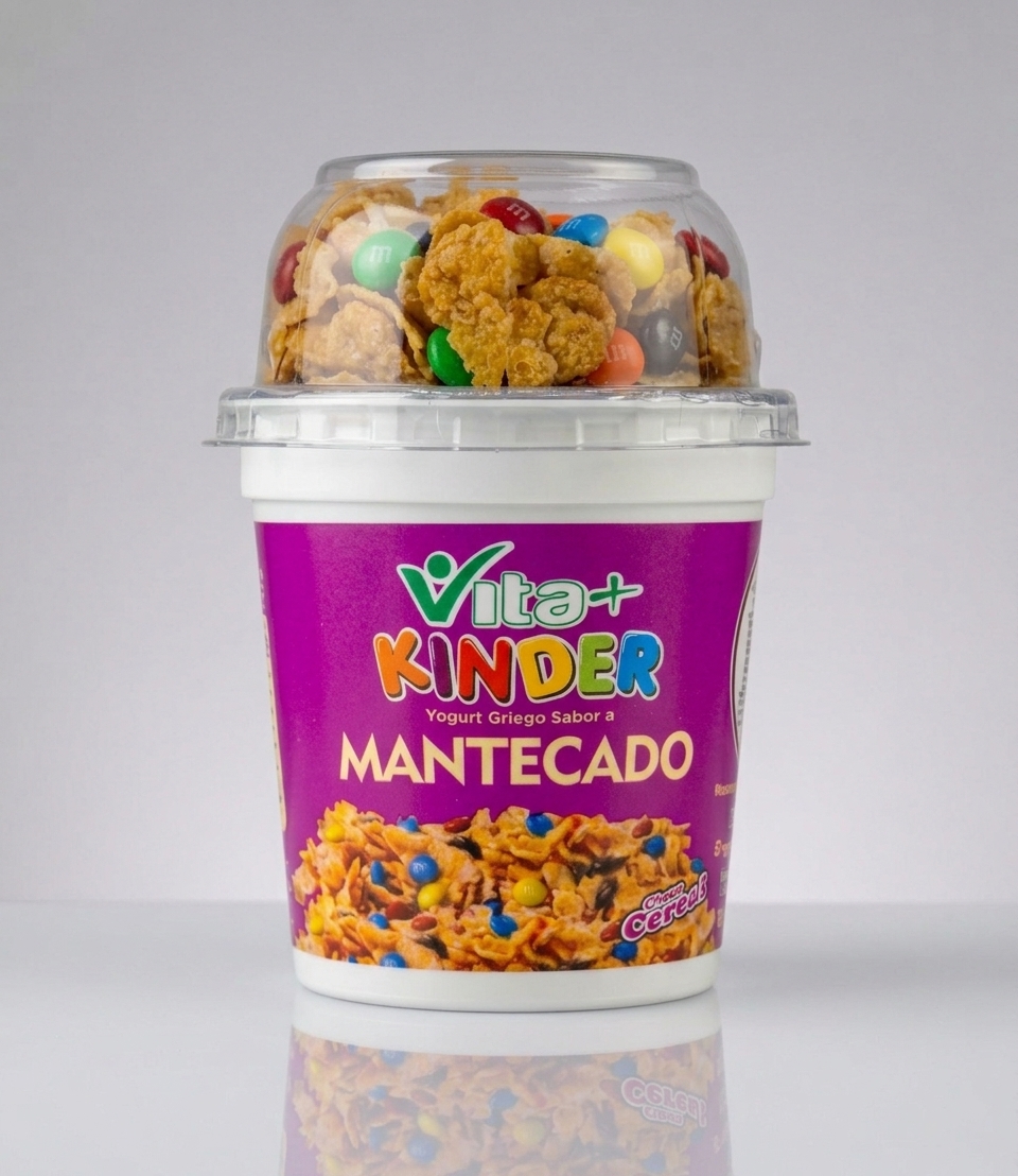 Yogurt, sabor a mantecado